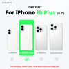 ORNARTO Compatible with iPhone 16 Plus Case 67 Slim Liquid Silicone 3 Layers Full Covered Soft Gel Rubber Phone Case Pro