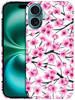SuzaCase Back Case for iPhone 16 Plus iPhone 16 Plus Case with Stylish Cherry Blossoms Watercolored Design Printed Cute