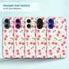 SuzaCase Back Case for iPhone 16 Plus iPhone 16 Plus Case with Stylish Cherry Pink Pattern Design Printed Cute Sleek Dur