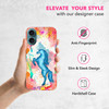 SuzaCase Back Case for iPhone 16 Plus iPhone 16 Plus Case with Stylish Horse Watercolored Design Printed Cute Sleek Dura
