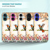 SuzaCase Back Case for iPhone 16 Plus iPhone 16 Plus Case with Stylish Humming Bird Floral Design Printed Cute Sleek Dur