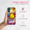 SuzaCase Back Case for iPhone 16 Plus iPhone 16 Plus Case with Stylish Softball Watercolor Splashed Design Printed Cute
