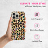 SuzaCase Back Case for iPhone 16 Pro iPhone 16 Pro Case with Stylish Leopard Skin Multicolor Pattern Design Printed Cute
