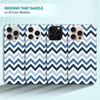 SuzaCase Back Case for iPhone 16 Pro Max iPhone 16 Pro Max Case with Stylish Chevron Blue Pattern Design Printed Cute Sl