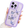 YTanazing Clear Glitter Case for iPhone 16 Pro Max ButterflyCute Kawaii Bling Sparkle Glitter Wave Frame Shape Soft Sili