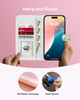 FUNMIKO for iPhone 16 Pro Case WalletDetachable Flip Folio Leather CoverRFID Blocking 4 Card HolderMagnetic KickstandPro