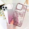 BITOBE Designed for iPhone 16 Pro Cute 3D Butterfly Case Slim Plating Glitter Bling Luxury Cover for Women Girls Protect