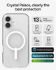 ZAGG Crystal Palace Case for iPhone 17 Clear Drop Protection 13ft4m ClearGuard AntiYellowing ScratchResistant MagSafe Wi