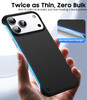 GRECAZO Magnetic Ultra Thin Frosted Designed for iPhone 17 Pro Max Frameless Case 69 inch Compatible with MagSafe Slim M
