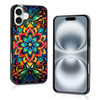 Mandala Flower Designed Phone Case for iPhone 16 Plus Protective Cover Soft TPU Slim Shockproof Limited Boho Phone Case