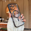 Sayoaho Strong Magnetic Clear Case for iPhone 16 Phone Case with MagSafe NonYellowing Full Camera Lens Protector Plating