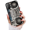 AJOURTEK for iPhone 16 Durable Protective Soft Back Case Phone Cover HOT12236 Old Boom Box