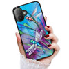 AjourTek for iPhone 16 Durable Protective Soft Back Case Phone Cover HOT12283 Blue Dragonfly
