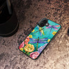 AjourTek for iPhone 16 Durable Protective Soft Back Case Phone Cover HOT13383 Flower Dragonfly