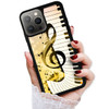 for iPhone 16 Pro Durable Protective Soft Back Case Phone Cover HOT12221 Music Sign Keyboard 12221