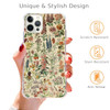 Sundwugzh Vintage Flowers Phone Case Compatible with iPhone 16 ProBotanical Fleur Science Phone Case for iPhone 16 Pro f