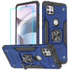 for Motorola One 5G ACE Case with Screen Protector Military Grade 360 Rotatable Kickstand Shockproof Protective Cases fo