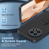 Nijiadi Case for OnePlus 13R 5G Phone Case with Glass Screen Protector 360 Rotatable Folding Hidden KickstandStand Silic