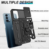 ATUMP for OnePlus Nord N200 5G Case with HD Screen Protector with Slide Camera Cover 360 Rotation Ring Kickstand Militar