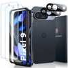 LK 2 Pack for Google Pixel 9 Screen Protector with 2 Pack Camera Lens Protector HD Ultrathin 9H Hardness Tempered Glass