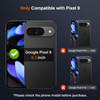 LK 2 Pack for Google Pixel 9 Screen Protector with 2 Pack Camera Lens Protector HD Ultrathin 9H Hardness Tempered Glass
