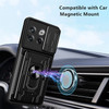 CCSmall for OnePlus 10T 5G Case with Slide Camera Cover Heavy Duty Protective with Ring Kickstand Card Holder Cell Phone