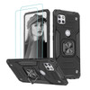 Jeylly for Motorola One 5G Ace Case Moto One 5G Ace Case with Screen Protector Shockproof Protection Hybrid Hard PC Soft
