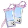 CaseMate 2 Pack Soap Bubble IP68 Waterproof Phone Pouch Floating Waterproof Phone Case wCrossbody Lanyard Compatible wAl