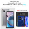 TUDIA DualShield Designed for Motorola One 5G ACE Phone Case 2021 Merge Shockproof Military Grade Dual Layer Tough Slim