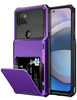 Vofolen for Moto One 5G Ace Case Wallet Cover 4Card Credit Card Holder ID Slot Scratch Resistant Dual Layer Hybrid Prote