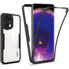 CCSamll for Oppo Find X5 Pro Clear Case with Screen Protector Slim Shockproof Soft TPU Bumper Full Body Protection Phone