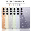YINLAI Design for Samsung Galaxy S24 Case Clear Glitter Sparkle Transparent Crystal Bling Slim Women Girls Soft TPU Rubb