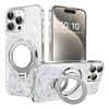 COTDINFOR Case for Samsung Galaxy S24 FE Case Clear Glitter Cute Bling Sparkle with Stand Makeup Mirror Soft Transparent