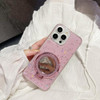 LEMAXELERS Glitter Case for Samsung Galaxy S24 FE with Makeup Mirror Holder Design for Women Girls Transparent Soft TPU
