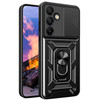 Ysnzaq Armor Case for Samsung Galaxy S24 FE Military Grade Durable Shockproof Protective Phone Case with Kickstand Slide