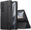 BXYJY for Samsung Galaxy Z Fold 6 Case with S Pen Holder Kickstand Screen Protector Hinge Protection Slim Fit Rugged Har