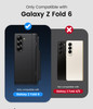 BXYJY for Samsung Galaxy Z Fold 6 Case with S Pen Holder Kickstand Screen Protector Hinge Protection Slim Fit Rugged Har