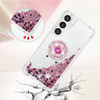 CCSmall for Samsung Galaxy S24 FE 5G Case Clear Glitter Bling for Women Girl Flowing Liquid Quicksand Sparkly Cover with