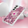 CCSmall for Samsung Galaxy S24 FE 5G Case Clear Glitter Bling for Women Girl Flowing Liquid Quicksand Sparkly Cover with