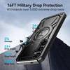Ysnzaq Magnetic Case for Samsung Galaxy S24 FE Military Grade Heavy Duty Shockproof Cover with Ring Kickstand for Samsun