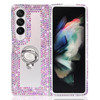 Omio Designed for Samsung Galaxy Z Fold 4 Case for Women Girls Luxury 3D Handmade Sparkle Rhinestone Bling Crystal Diamo