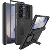 Miimall Phone Case for Samsung Galaxy Z Fold 6 with Slide Camera Cover Hinge Protection Builtin Screen Protector Adjusta