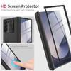 Miimall Phone Case for Samsung Galaxy Z Fold 6 with Slide Camera Cover Hinge Protection Builtin Screen Protector Adjusta