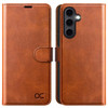 OCASE Compatible with Samsung Galaxy S24 FE Wallet Case PU Leather Flip Folio Case with Card Holders RFID Blocking Kicks
