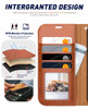 OCASE Compatible with Samsung Galaxy S24 FE Wallet Case PU Leather Flip Folio Case with Card Holders RFID Blocking Kicks