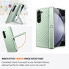 NINKI Hinged Case for Galaxy Z Fold 6 Case with Kickstand 3D Geometric Hinge Case for Z Fold 6 Case with Screen Protecto