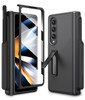 Caka for Galaxy Fold 4 Case Z Fold 4 Case Detachable S Pen Holder Screen Protector Hidden Kickstand Hinge Protection Hea