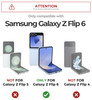 Dexnor for Samsung Galaxy Z Flip 6 Case with Stand Hinge Protection Front Screen Protector DualLayer Rugged Bumper Case