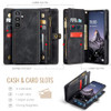 Asuwish Phone Case for Samsung Galaxy A16 5G4G Zipper Wallet Magnetic Detachable Cover with Tempered Glass Screen Protec