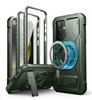 Dexnor Magnetic Case for Samsung Galaxy S24 Case with Kickstand 2 Front Frames Builtin Screen Protector Compatible with